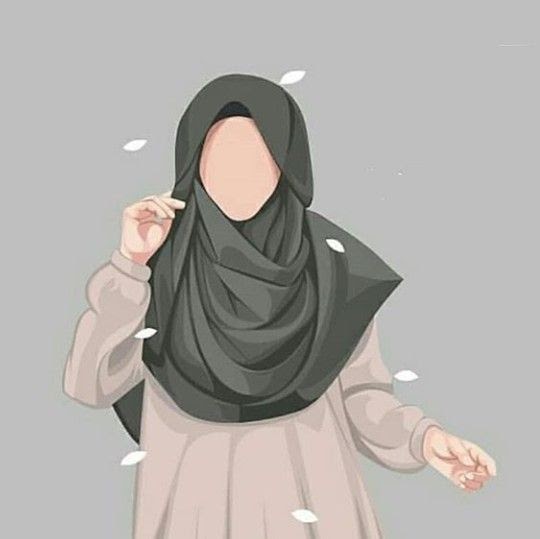 29 Gambar Muslimah  Kartun Pakai Purdah Kumpulan Kartun HD