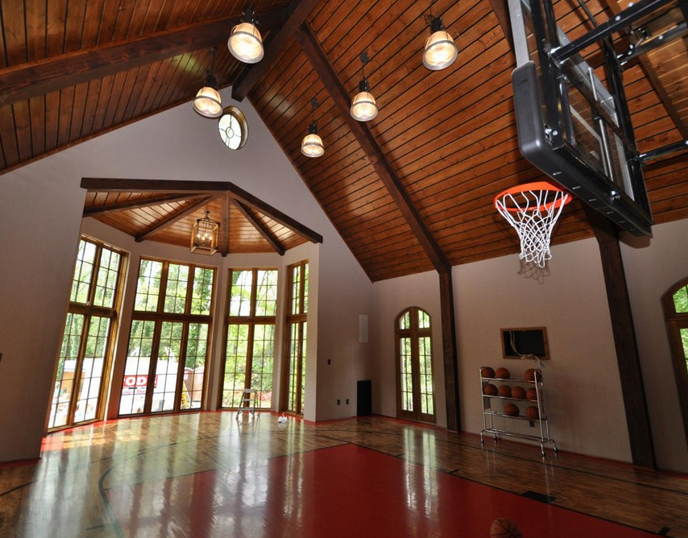 And our storage space can house 75 more. Custom Indoor Basketball Courts Deshayes Dream Courts