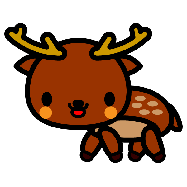 動物の画像について 75 鹿 イラスト フリー