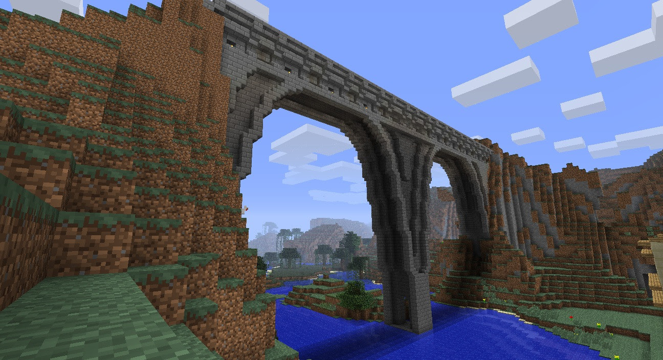 Minecraft Arched Bridge Design