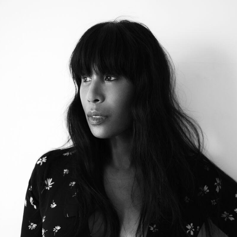 Honey Dijon, a woman wearing a dress photographed in black & white