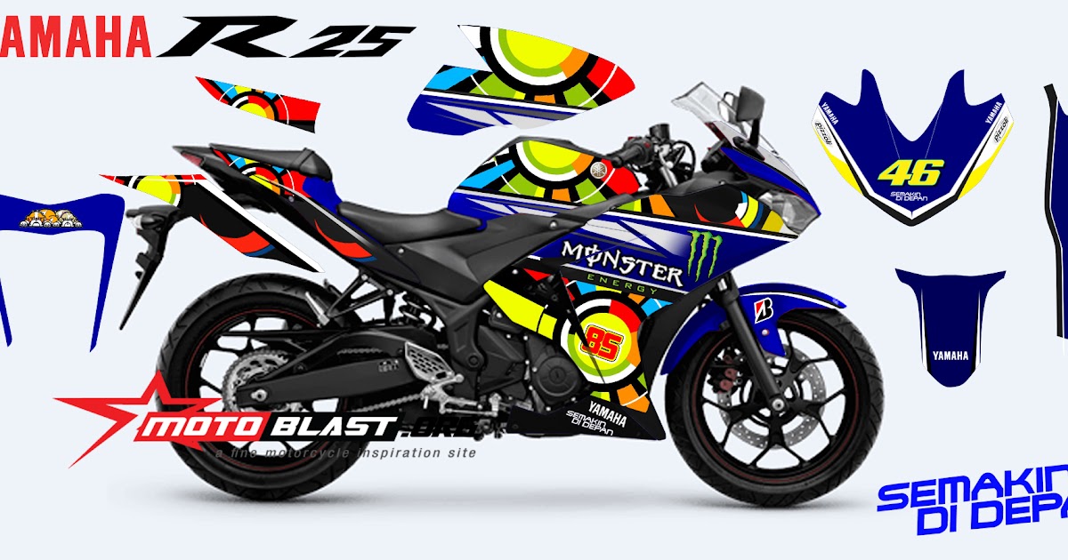  Modifikasi  R25 Warna Biru Residence i