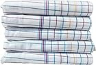 Fancyadda Khadi Handloom Cotton Face Towels for Women & Men (Pack of 5, Extra Large Size, Checks Pattern on White Fabric, Fast Absorbing, Quick Dry)