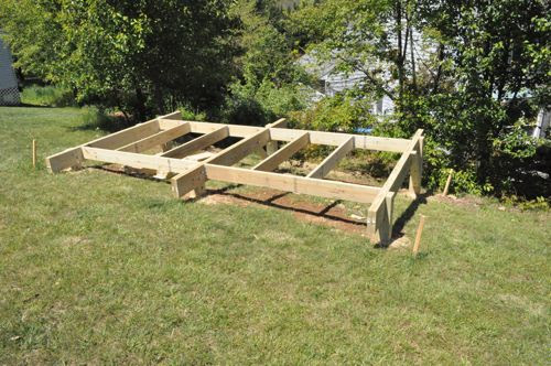How to install a shed on a hill - Storage shed maker