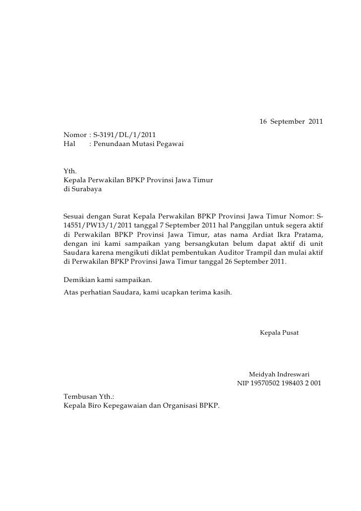 Surat Permohonan Pertukaran Unit - Meteran l