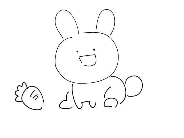 うさぎ イラスト ゆるい フリー 無料の動物画像