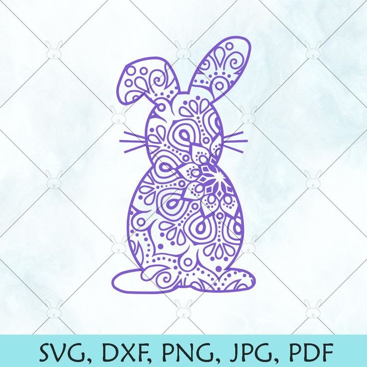 Download Multi Layered Easter Bunny Mandala Svg For Cricut - Free ...