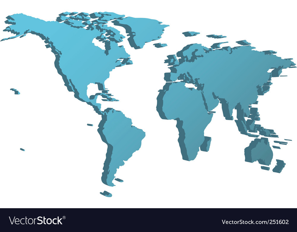 World Map 3d View