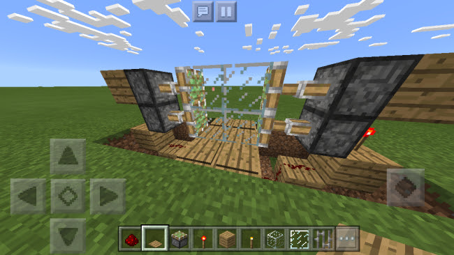 最高のマインクラフト 驚くばかりマイクラ 自動ドア 感圧版