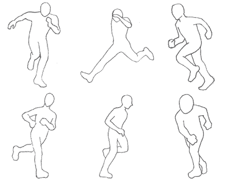 最高のイラスト画像 心に強く訴える走る ポーズ 走る イラスト 描き 方