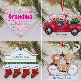 Custom Ornaments $9 Shipped in 600 Styles