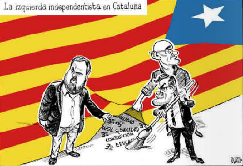 Resultado de imagen de viñeta proceso independentista catalan