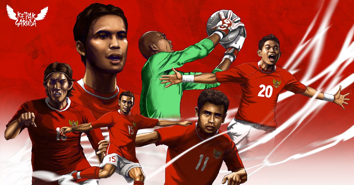 Gambar Kartun Pemain Sepak Bola Indonesia Keren | Bestkartun