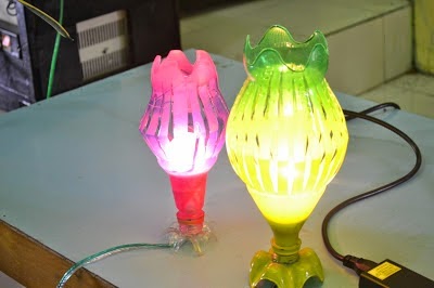  kerajinan  lampion  botol bekas