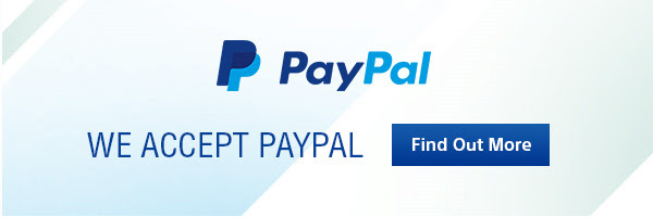 We Accept PayPal - Find Out More