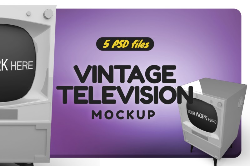 Download Download Vintage TV Vol.2 Mockup PSD Mockup - Download Vintage TV Vol.2 Mockup PSD Mockup ...