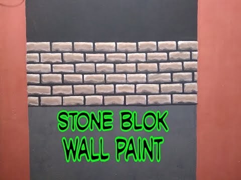 Berikut Cat tembok motif  batu  bata  Video cara  mengecat 