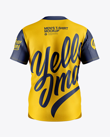 Download Mens Baseball T-Shirt Back View Jersey Mockup PSD File 87 ...