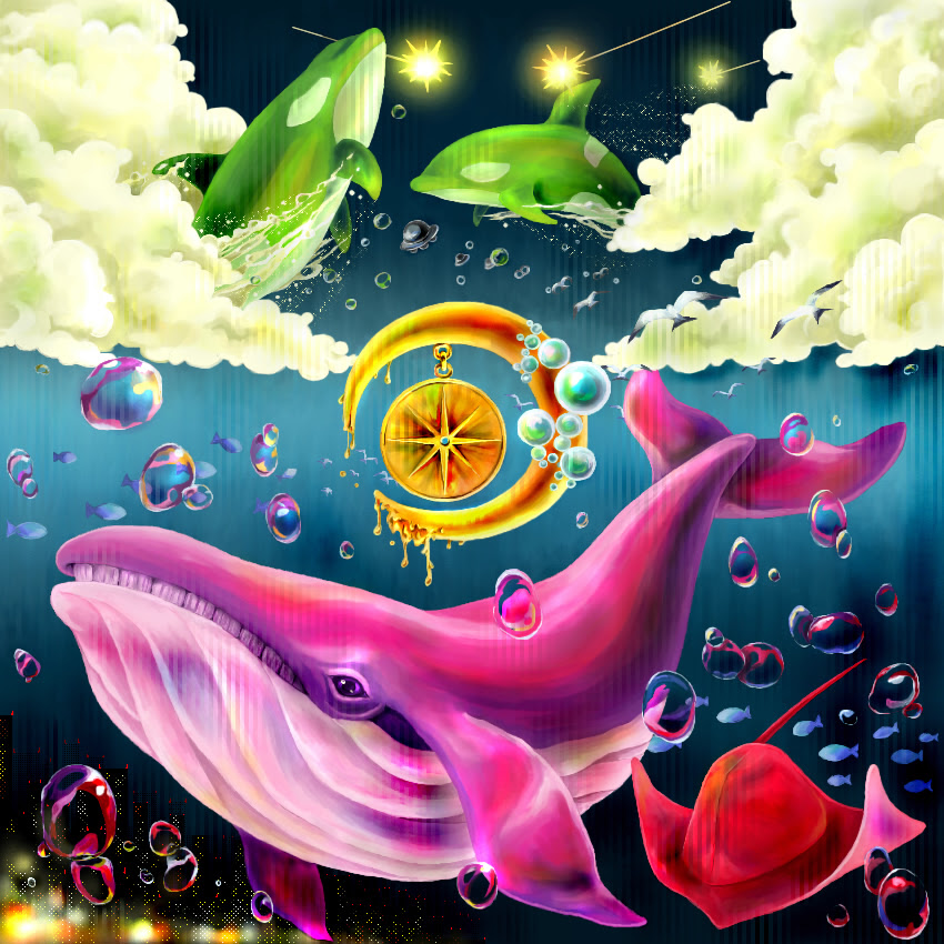 トップ100鯨 イラスト 綺麗 美しい花の画像