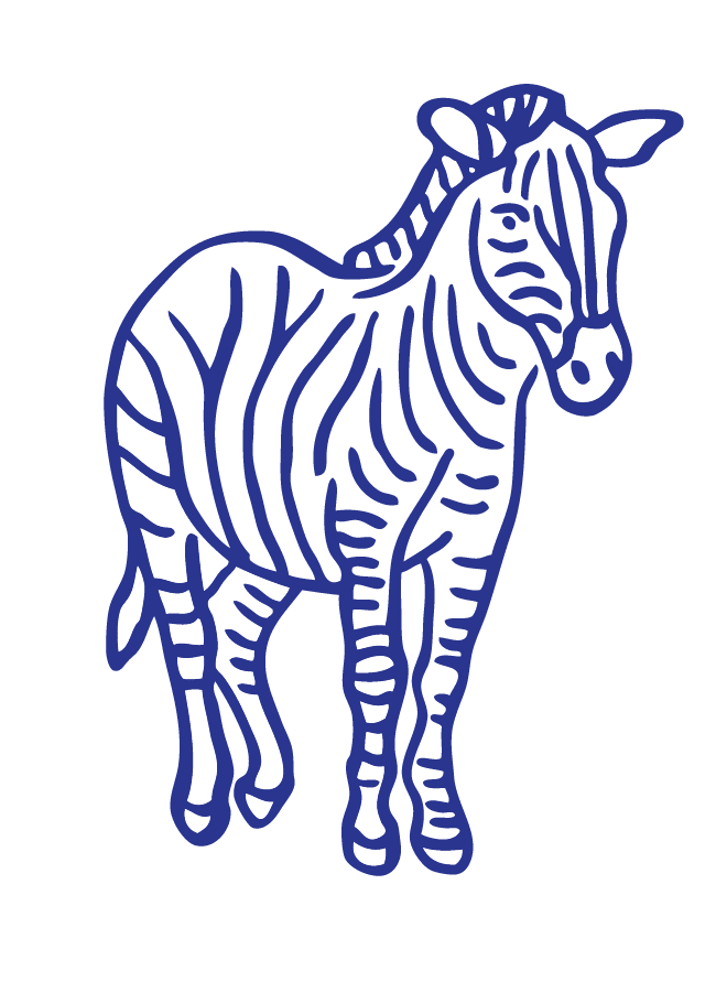 desenho para bordado zebra