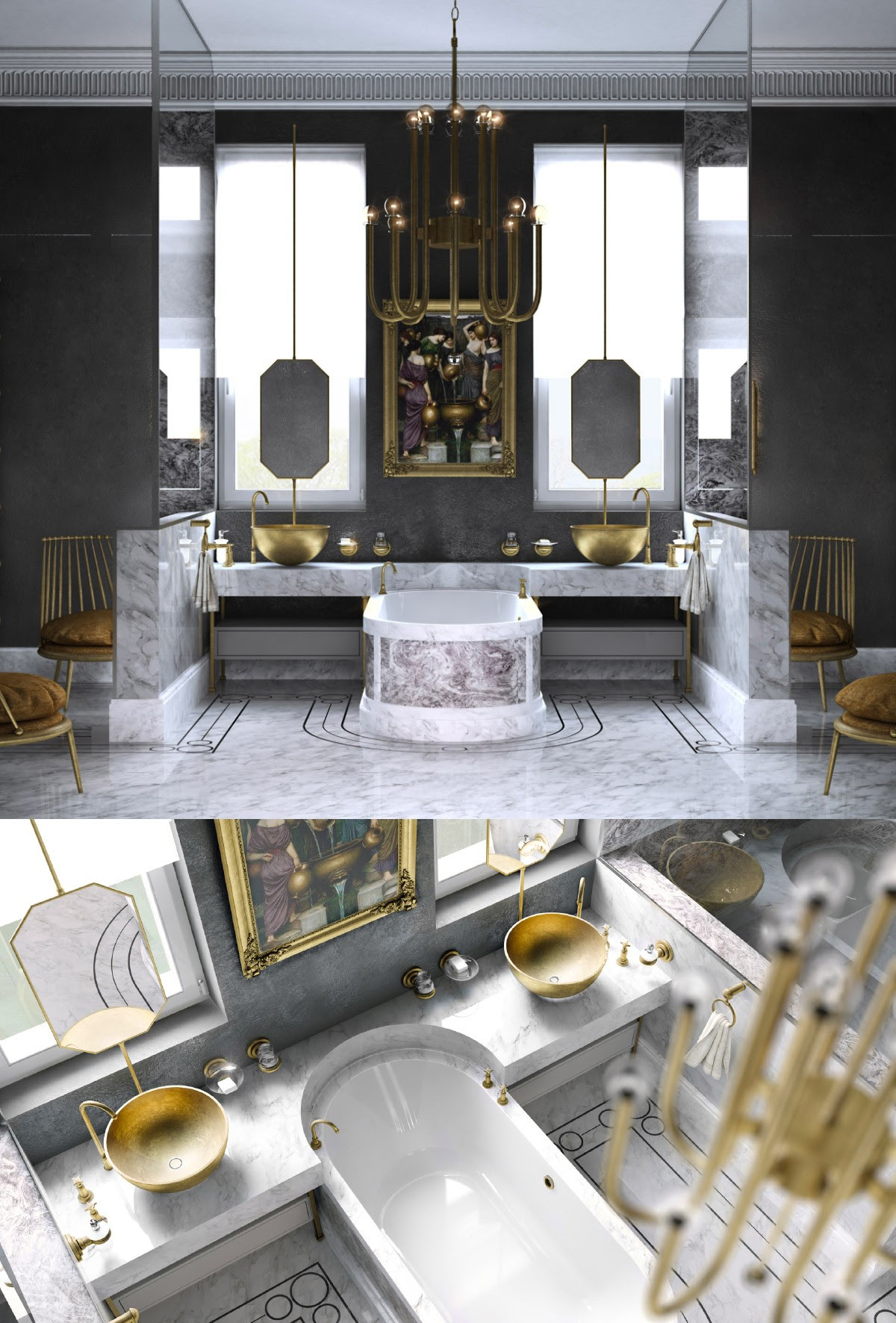 This plan will build a 32 double vanity with center drawers that works with both under mount or vessel sinks. 40 Double Sink Bathroom Vanities
