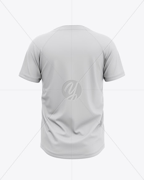 Download Download Men's Two-Buttons Baseball Jersey Mockup - Back ...