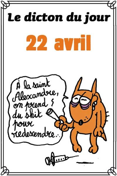 A vous l'antenne, 22 avril 2021. Dictons Charlie H 22 Avril
