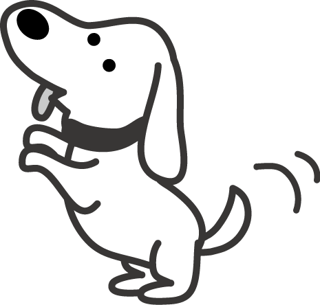 犬 イラスト 白黒 かわいい かっこいい無料イラスト素材集