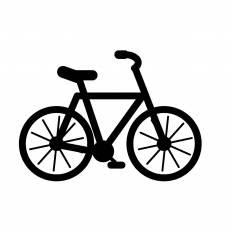 美しい花の画像 トップ100シルエット 自転車 イラスト 無料