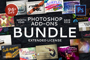 Photoshop Add-Ons Bundle 96% Off