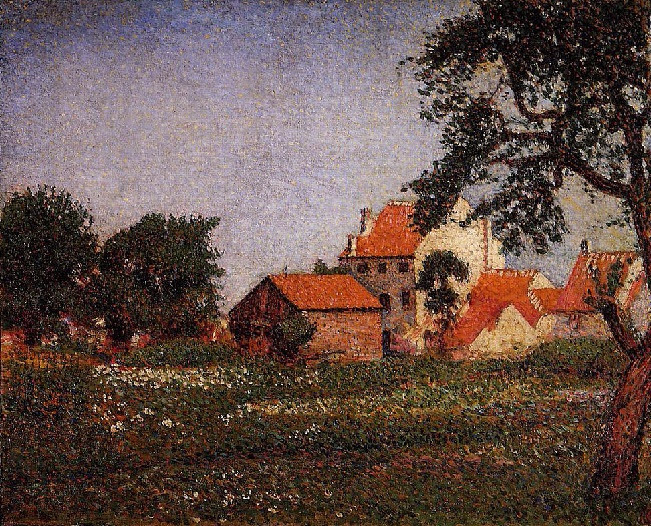 + Дома в Ла-Халпе (Houses at La Hulpe). 1888. (651x526, 665Kb)