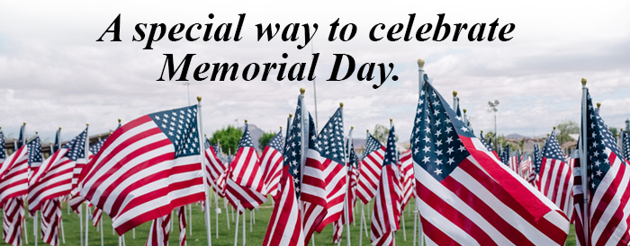  A special way to celebrate Memorial Day 