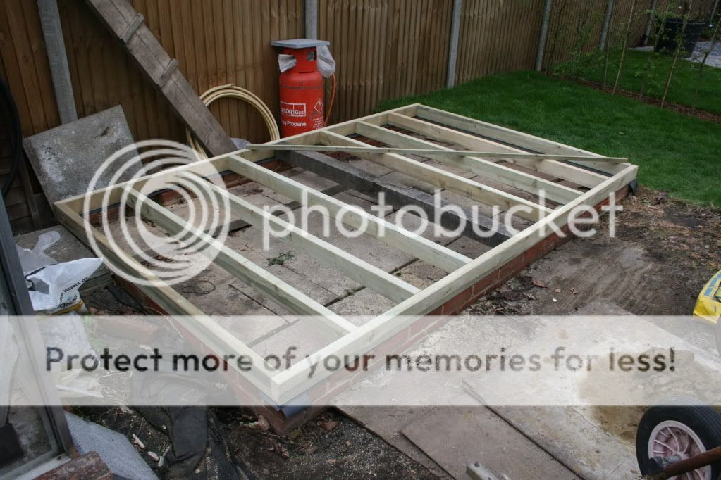 George shed's: This is Building a shed base with paving slabs