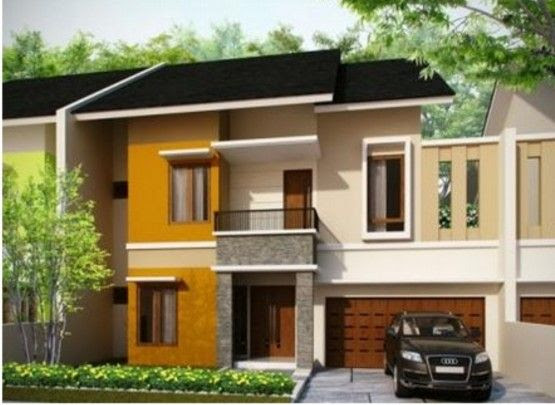 Desain Rumah 2 Lantai Pojok [2017]