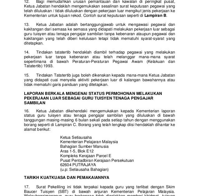 Surat Permohonan Kerja Tenaga Pengajar - CRV Tu