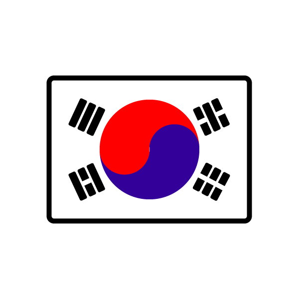 かわいいディズニー画像 綺麗な韓国 国旗 イラスト かわいい