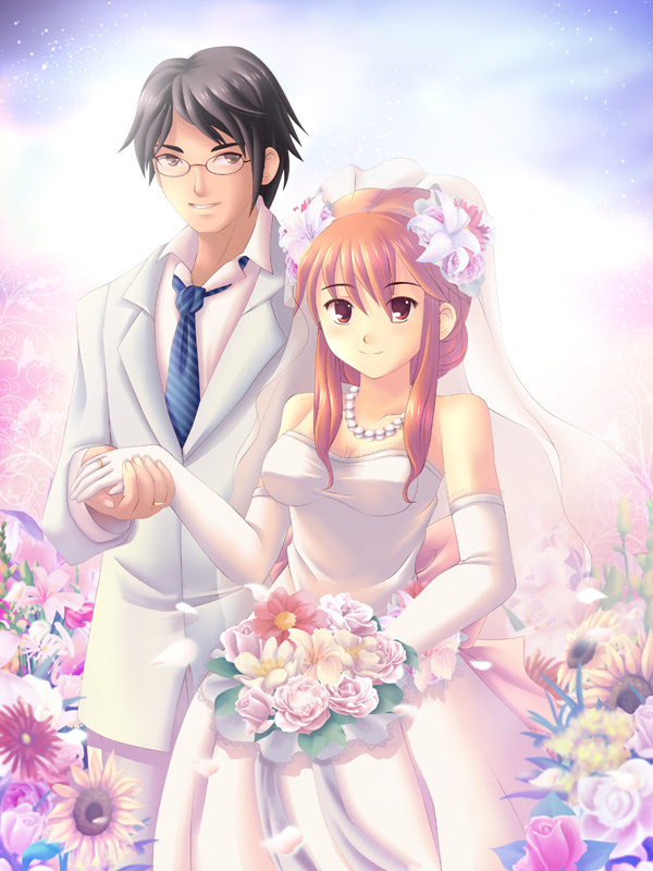 Foto Anime Couple Romantis Terpisah Ezragiye