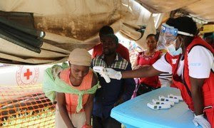 Vigilancia contra el virus del ébola en la frontera entre RD Congo y Uganda.