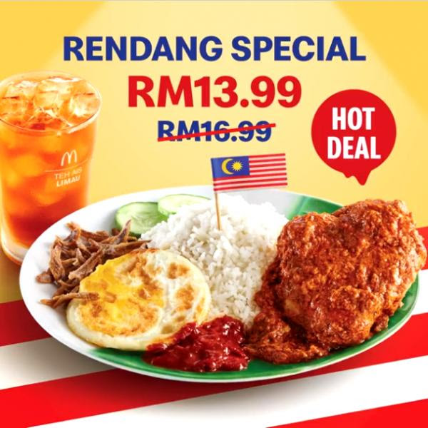 Sis nak makan nasi lemak mcd! Mcdonald S Nasi Lemak Mcd Rendang Ayam Combo Promotion Valid Until 9 September 2020