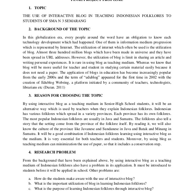 Contoh Proposal Skripsi Bahasa Inggris Pdf - Materi Soal