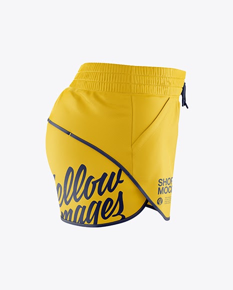 Free Fitness Shorts Mockup - Side View