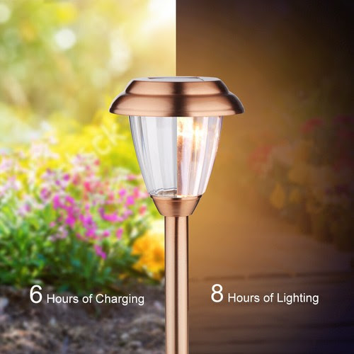 Solar wall light will simply charge its battery up during the day using be it for the front of your property or your back garden, you might consider a classic garden lamp post. 24pcs Led Garden Solar Lights Outdoor Stainless Steel Landscape Path Lights Lamp Outdoor Yard Lights Yard Garden Outdoor Living Items