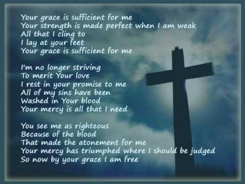 Image result for god's grace is sufficient for me