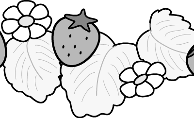 いちご イラスト 白黒 277857-苺 イラスト 白黒