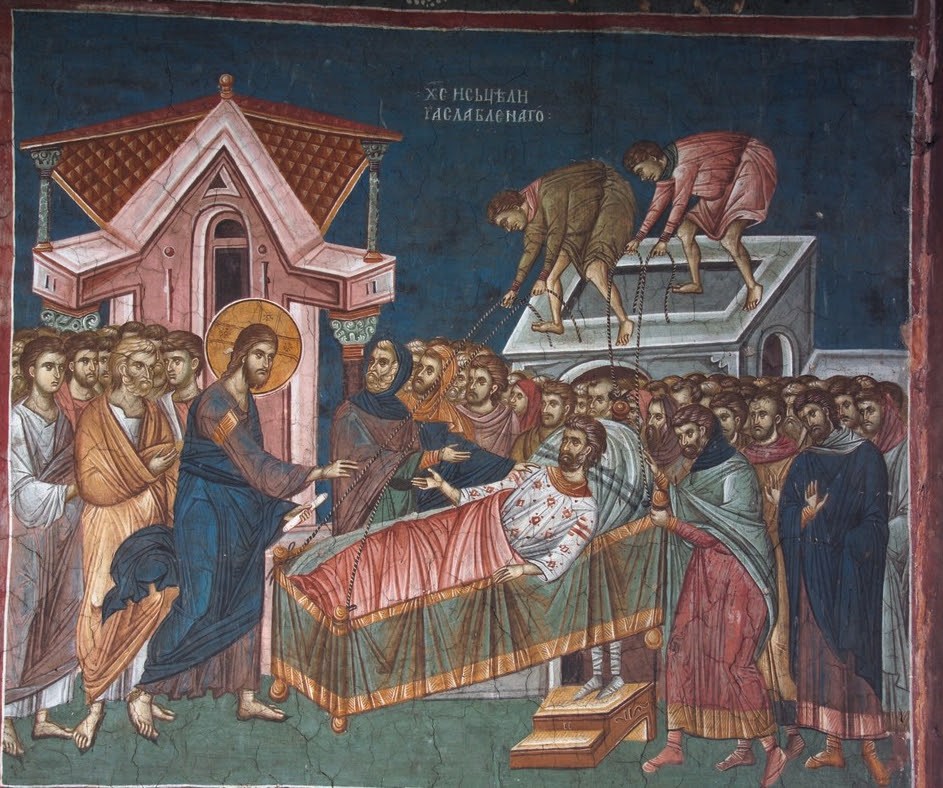 Healing of the paralytic in Capernaum – ICONS AND THEIR INTERPRETATION