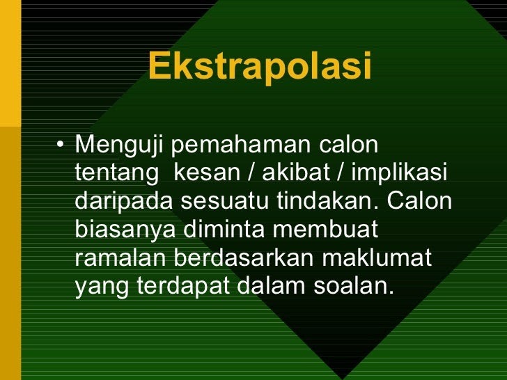 Contoh Soalan Aplikasi Sains - Terengganu n