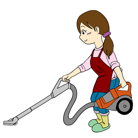 かわいい動物画像 ぜいたくイラスト 掃除機