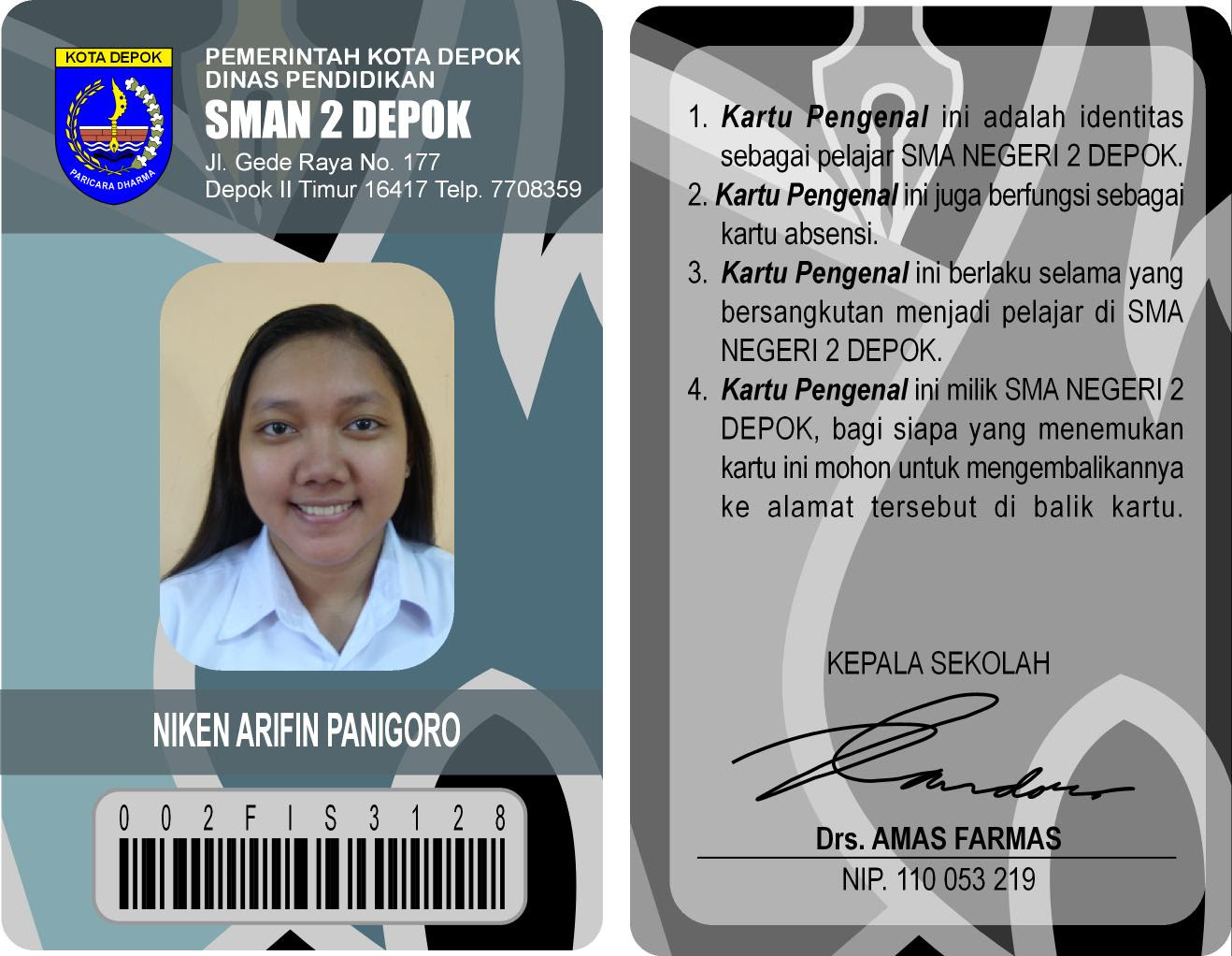 Contoh Id Card Karyawan Tambang - Contoh Soal2