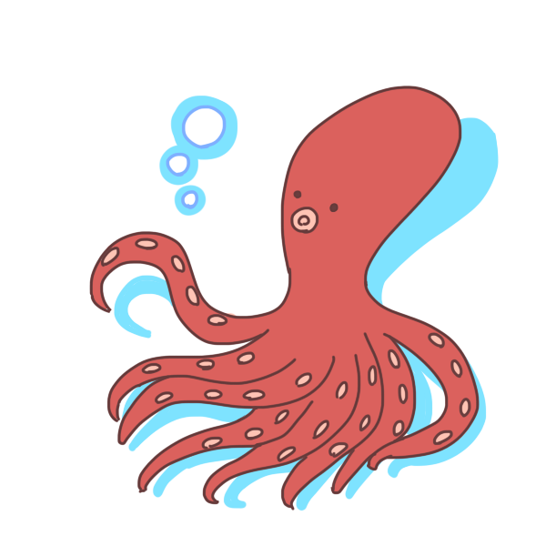 最新のhdタコ 可愛い イラスト 美しい花の画像