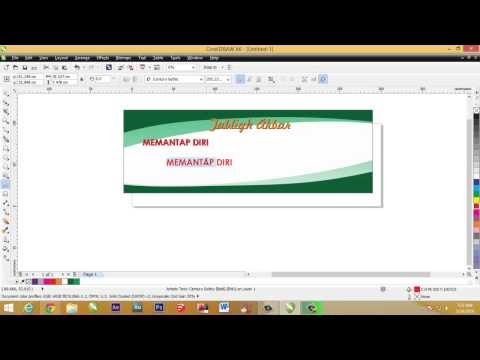 cara membuat banner spanduk sederhana dengan coreldraw